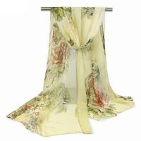 Womens Fashion Georgette Floral Printing Vintage /Sexy /Cute / Party / Casual Scarfs 16050CM