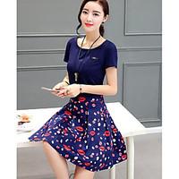 womens going out casualdaily street chic sophisticated tunic dress col ...