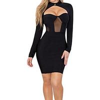 womens going out club sexy simple street chic bodycon dresssolid crew  ...