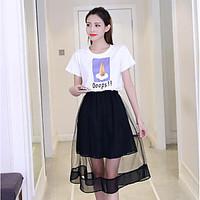 womens going out casualdaily simple cute summer t shirt dress suits so ...