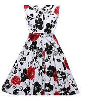 womens going out simple sheath dress floral deep u above knee short sl ...