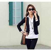 womens casualdaily vintage summer jacket color block shawl lapel sleev ...