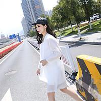 womens beach simple spring trench coat print hooded long others