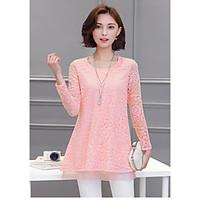 womens going out party sexy vintage spring blouse solid jacquard embro ...