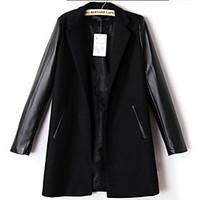 womens going out casualdaily simple street chic fall winter jacket sol ...