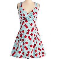 womens casualdaily simple a line dress polka dot v neck above knee sle ...