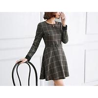 womens casualdaily holiday sexy vintage sheath dress solid geometric r ...