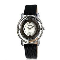 womens fashion watch quartz pu band charm black