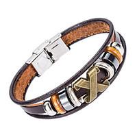 Women\'s Men\'s Leather Bracelet Jewelry Natural Fashion Leather Alloy Irregular Jewelry For Special Occasion Gift Sports 1pc
