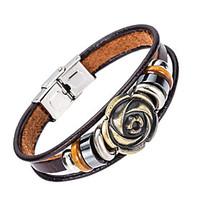 Women\'s Men\'s Leather Bracelet Jewelry Natural Fashion Leather Alloy Irregular Jewelry For Special Occasion Gift Sports 1pc