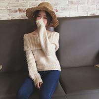 womens going out regular cardigan solid strapless long sleeve cotton s ...