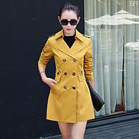 womens going out club chinoiserie fall coat solid shirt collar long sl ...