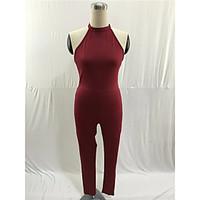 womens club jumpsuits sexy skinny solid color spring summer