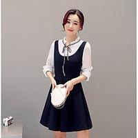 womens going out casualdaily cute a line sheath dress solid stand abov ...