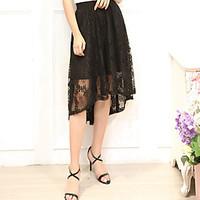 womens going out casualdaily midi skirts swing solid summer