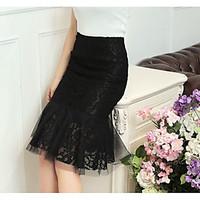 womens going out casualdaily midi skirts bodycon solid summer