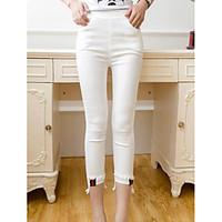 womens mid rise high elasticity skinny pants street chic skinny color  ...