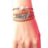 Women\'s Peace Wing Pearl Braided Bracelet inspirational bracelets Jewelry Christmas Gifts