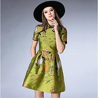 womens going out holiday vintage street chic sophisticated a line dres ...