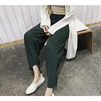 womens mid rise strenchy wide leg chinos pants simple wide leg solid