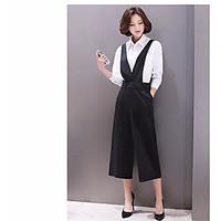 womens high rise micro elastic wide leg pants street chic wide leg sol ...