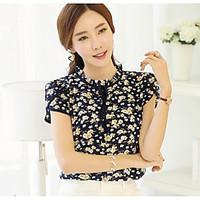 womens casualdaily party holiday simple street chic shirt embroidered  ...