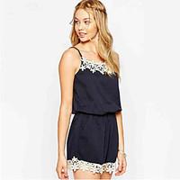 womens going out casualdaily holiday rompers simple cute loose lace fl ...