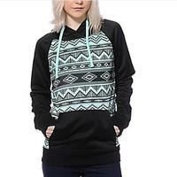 womens casualdaily street chic hoodie print round neck strenchy cotton ...