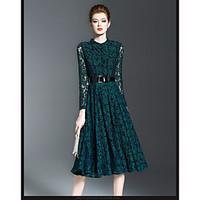 womens party holiday vintage sophisticated a line sheath dress floral  ...