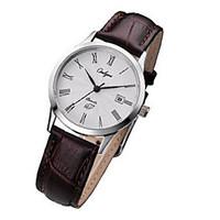 Women\'s Fashion Watch Japanese Quartz Calendar Water Resistant / Water Proof Leather Band Casual Black Silver Brown