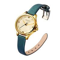 Women\'s Fashion Watch Quartz Water Resistant / Water Proof Leather Band Casual Black White Blue Brown Pink