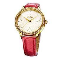 Women\'s Fashion Watch Quartz Water Resistant / Water Proof Leather Band Casual Black White Red Brown Pink