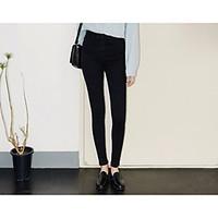 womens low rise micro elastic jeans pants boho loose solid