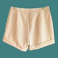 womens high rise micro elastic shorts pants sexy loose solid