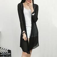 womens casualdaily work sexy summer trench coat solid round neck long  ...