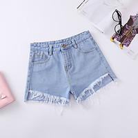 womens high rise micro elastic shorts pants sexy straight solid