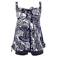 Womens Vintage Tribal Two Piece Swimsuit Tankini