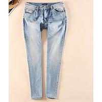 womens mid rise inelastic jeans pants simple skinny solid