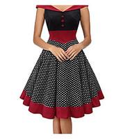 womens going out casualdaily party a line sheath dress polka dot color ...