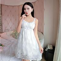 womens lace lingerie nightwear solid thin polyester