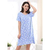 Women\'s Babydoll Slips Nightwear Floral-Thin Cotton