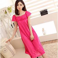 Women\'s Satin Silk Nightwear Solid-Thin Polyester