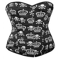 women overbust corset organic cotton hook eye