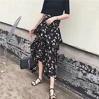 womens a line solid skirts going out casualdaily simple street chic mi ...