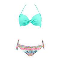 womens vintage elegant halter push up bikini