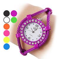 Women\'s Diamante Case Rope Alloy Quartz Analog Bracelet Watch (Assorted Colors) Cool Watches Unique Watches Fashion Watch
