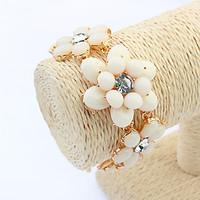 Women\'s Chain Bracelet Jewelry Fashion Gem Rhinestone Alloy Irregular Jewelry For Party Special Occasion Gift 1pc