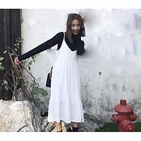 womens going out casualdaily holiday simple cute loose dress solid rou ...