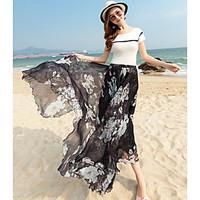 Women\'s Going out Maxi Skirts Swing Print Summer