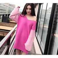 womens going out club long cardigan solid v neck long sleeve others sp ...